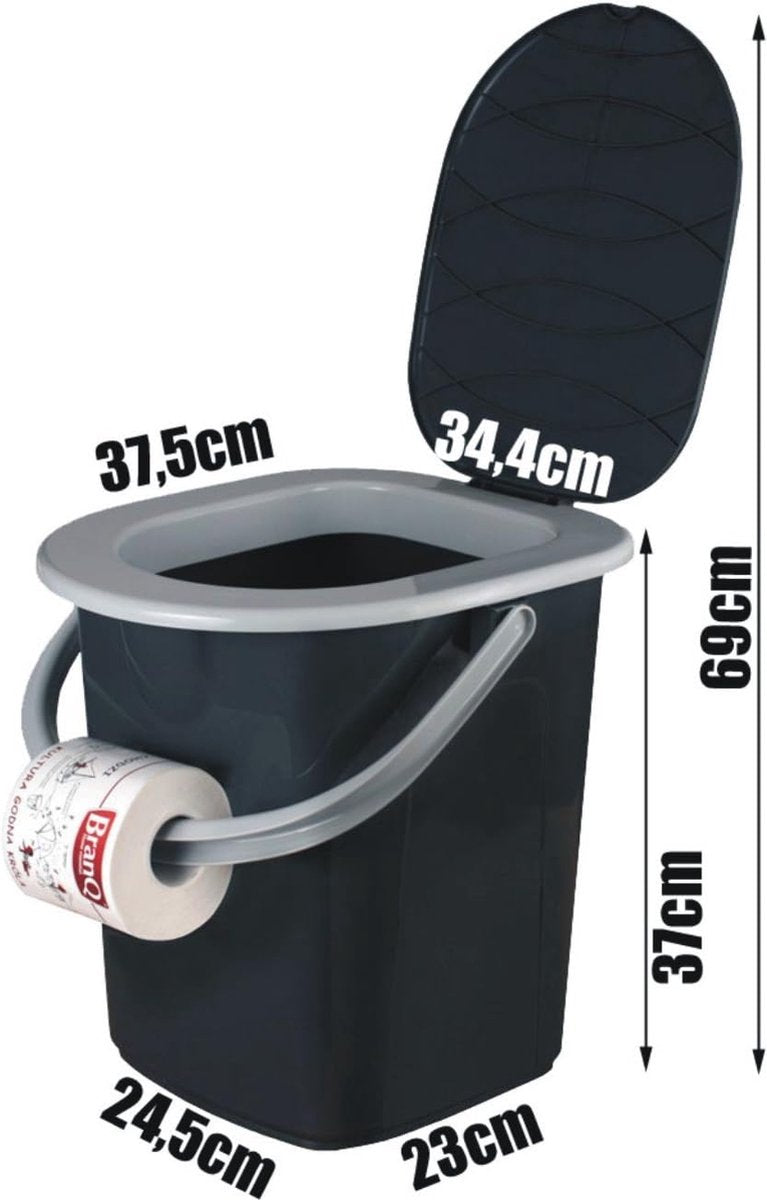 campingtoilet, grijs, M