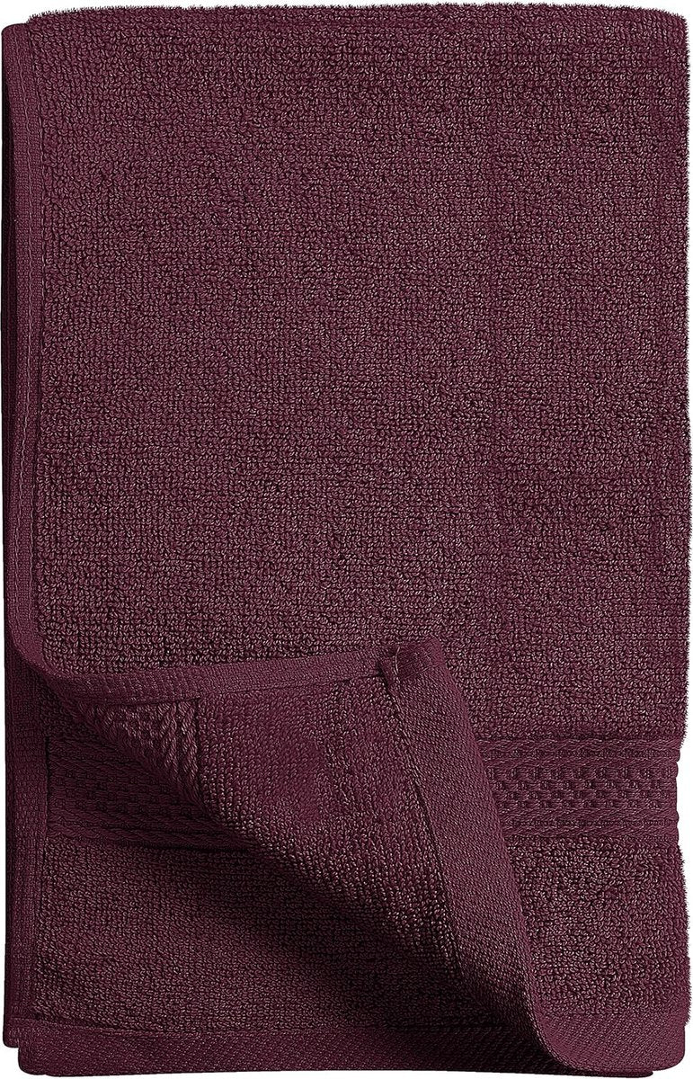 Bordeauxrode handdoeken 100% gekamd ringgesponnen katoen Ultrazacht en zeer absorberend 600 GSM Extra grote handdoeken 16 x 28 inch Hotel- en spakwaliteit 6