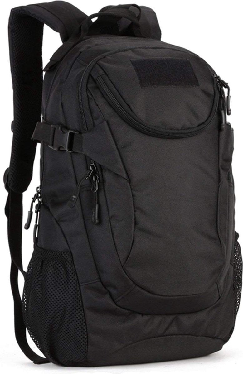 Tactische rugzak, 25 liter, waterdicht, trekkingrugzak, militaire Molle-rugzak voor kamperen, trekking, reizen, A-zwart., vakantie