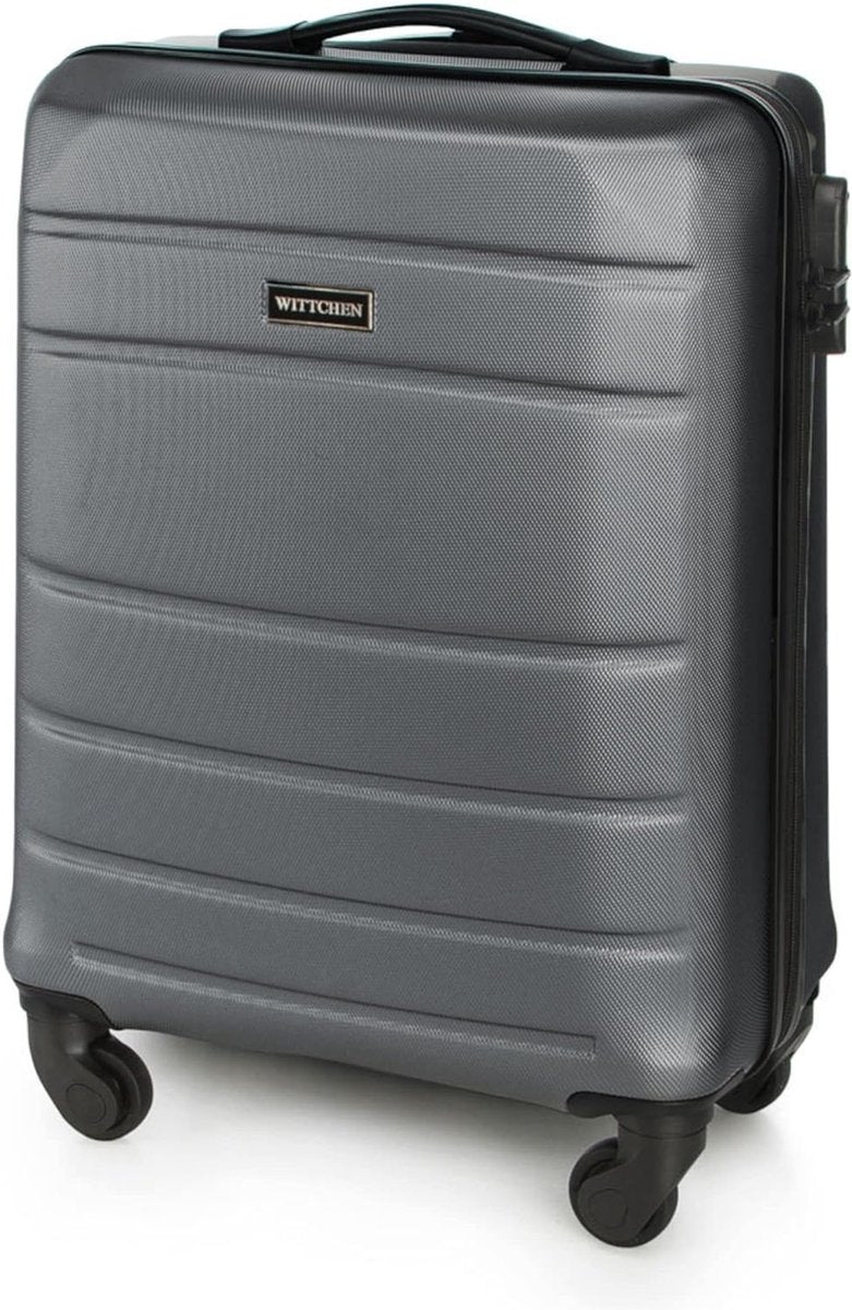 reiskoffer rolkoffer trolley, grijs, handbagage