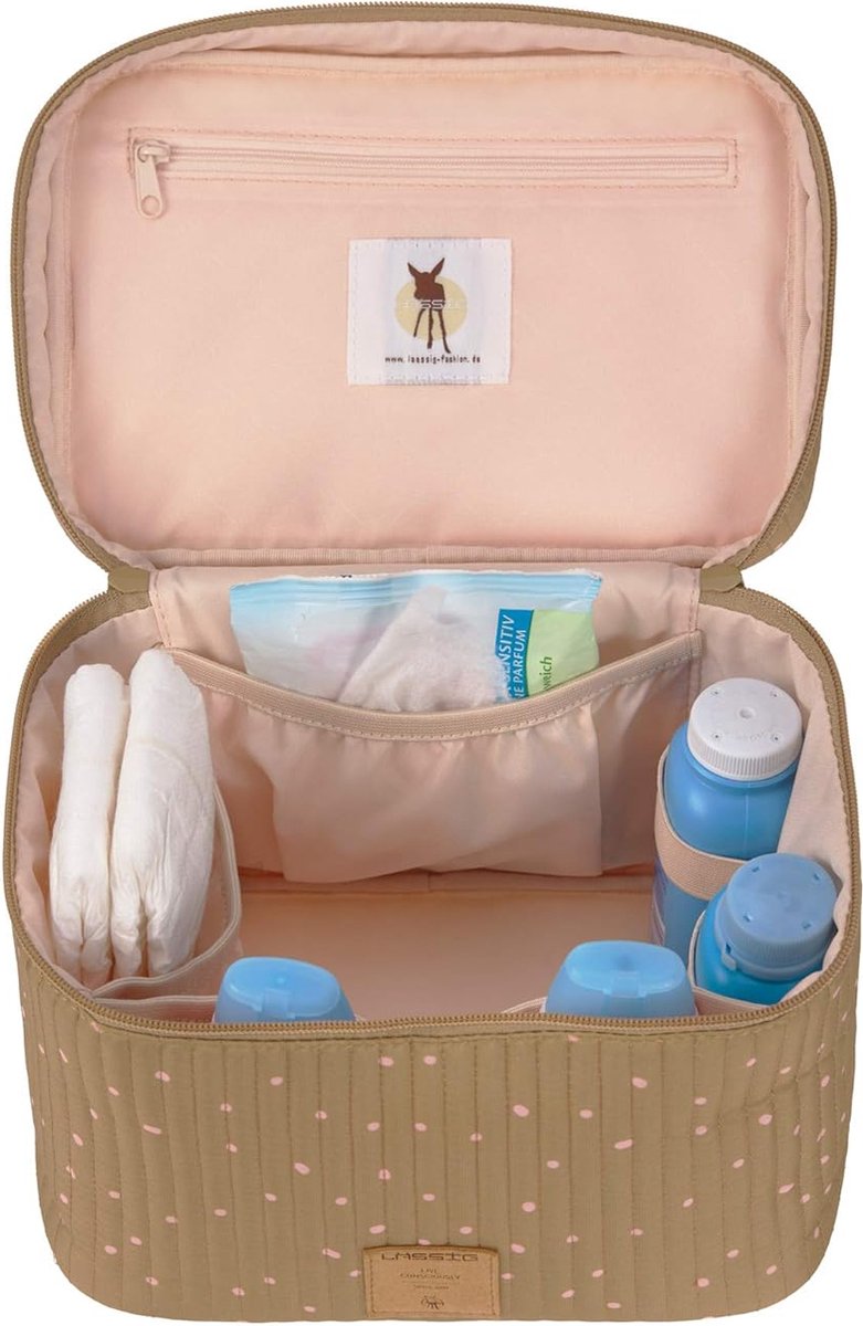 Baby Verkleedtafel Organizer Luier Organizer to Go / Casual Kinderkamer Caddy To Go Dots Curry, Geel