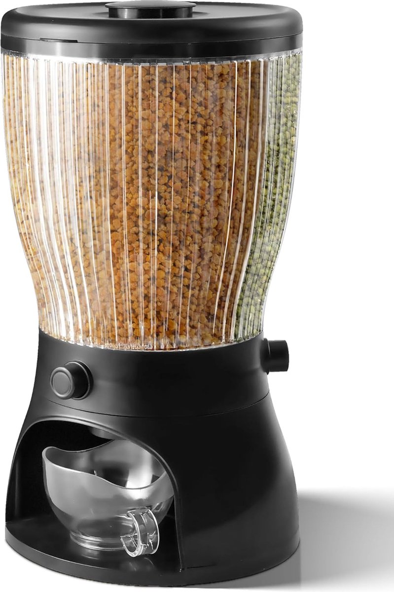 Graancontainer 5L, graandispenser en droogvoercontainer voor granen, rijst, bonen