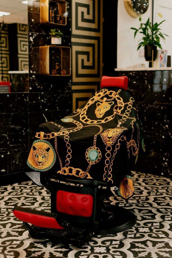 Kapperscape, originele kapperscape, kapperscape, goudkleurig, professionele haardesigncape, haarstyling accessoires, snijcape, cape volwassenen