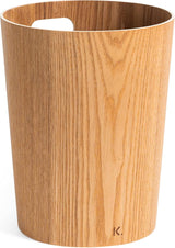 Prullenbak van echt hout Börje | Moderne houten vuilnisemmer voor kantoor, kinderkamer, slaapkamer enz. | essenhout