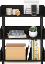 Turn-N-Tube 3-laags gereedschapsloze vrijstaande multifunctionele displaystandaard, espresso