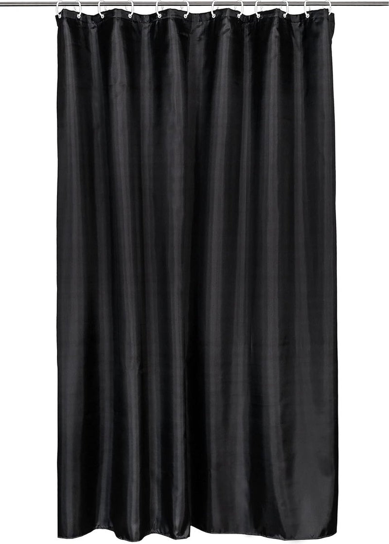 Douchegordijn, 180x200 cm, anti-schimmel, zwart (meer beschikbaar)