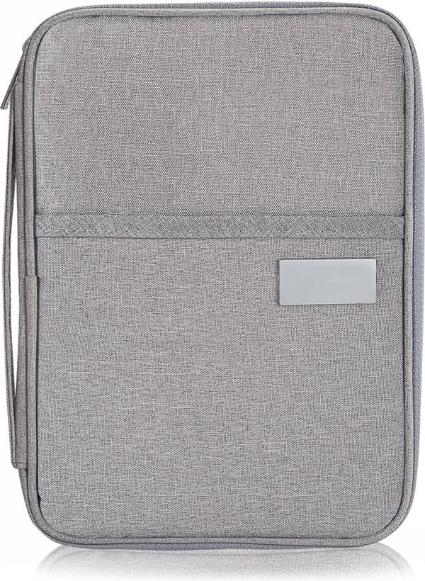 Paspoorttas paspoorthoes familie reizen portemonnee waterdichte reisorganizer voor het opbergen van creditcards ID-kaart instapkaarten tickets, grijs, Casual