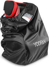 Gate Check Reistas met rugzak, schouderriem voor kinderwagen, autokinderzitjes, rolstoelen, waterafstotend, goed voor vliegtuig en opslag (zwart)