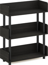 Turn-N-Tube 3-laags gereedschapsloze vrijstaande multifunctionele displaystandaard, espresso