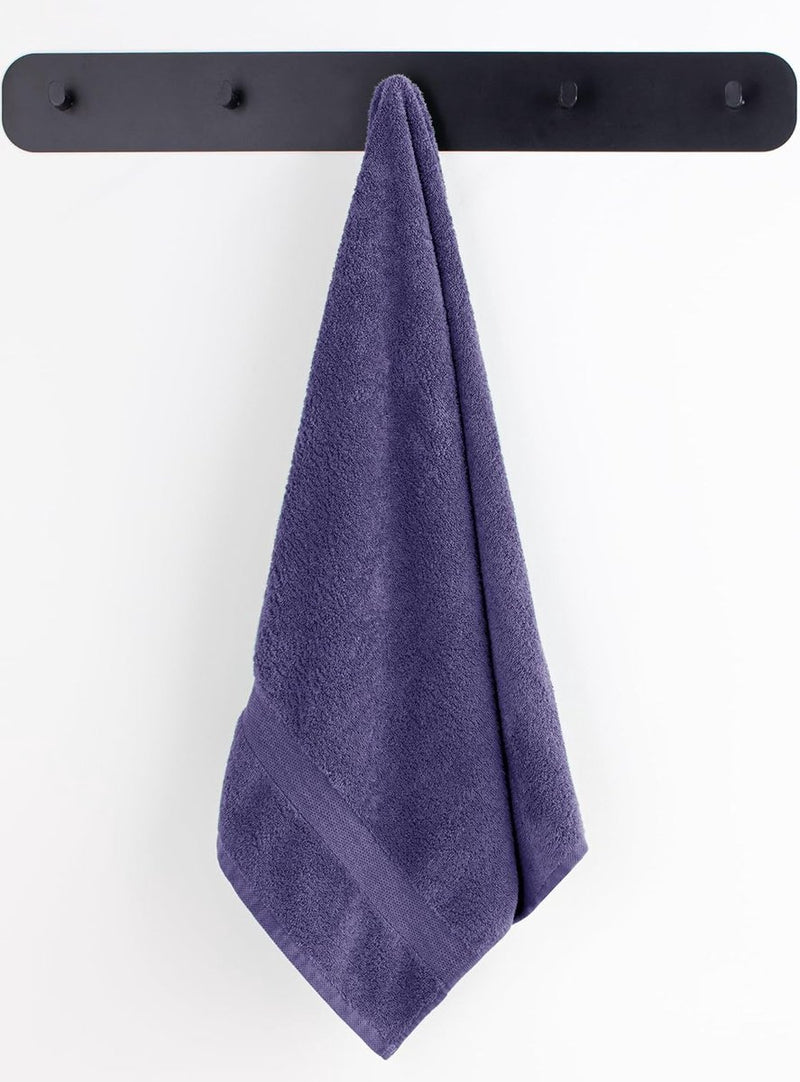 Set van 4 katoenkwaliteit 525g/m² 2 handdoeken 50x100 cm en 2 badhanddoeken 70x140 cm violet absorberend Marina