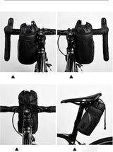 Fietsflessenhouder, multifunctionele flessenhouder voor op de fiets, bekerhouder, waterdicht, duurzaam, waterfleszak+