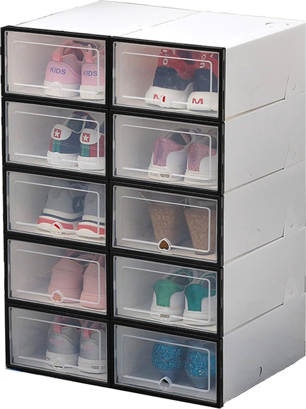 Modulair schoenenrek, schoenenkast voor in de hal, schoenenrek voor in de hal. Sneakersplank. Opbergruimte voor thuis, hal, slaapkamer. 10 paar.