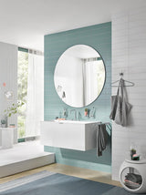 Ronde dubbele haak voor wandmontage, onderhoudsvriendelijke aluminium hanger voor 2 handdoeken, elegante handdoekhaak om op te schroeven, chroomkleurig