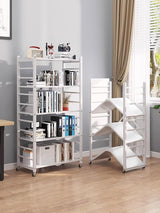 Plank om op te bergen. Modulair multifunctioneel rek Plank met wielen. Inklapbare staande plank. Meubels voor keuken, badkamer, slaapkamer, woonkamer met 3 opbergvakken.