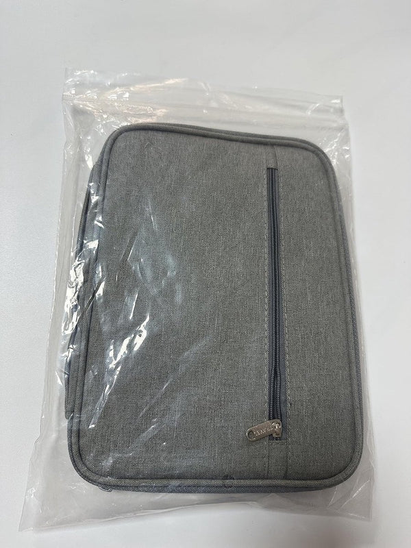 Paspoorttas paspoorthoes familie reizen portemonnee waterdichte reisorganizer voor het opbergen van creditcards ID-kaart instapkaarten tickets, grijs, Casual