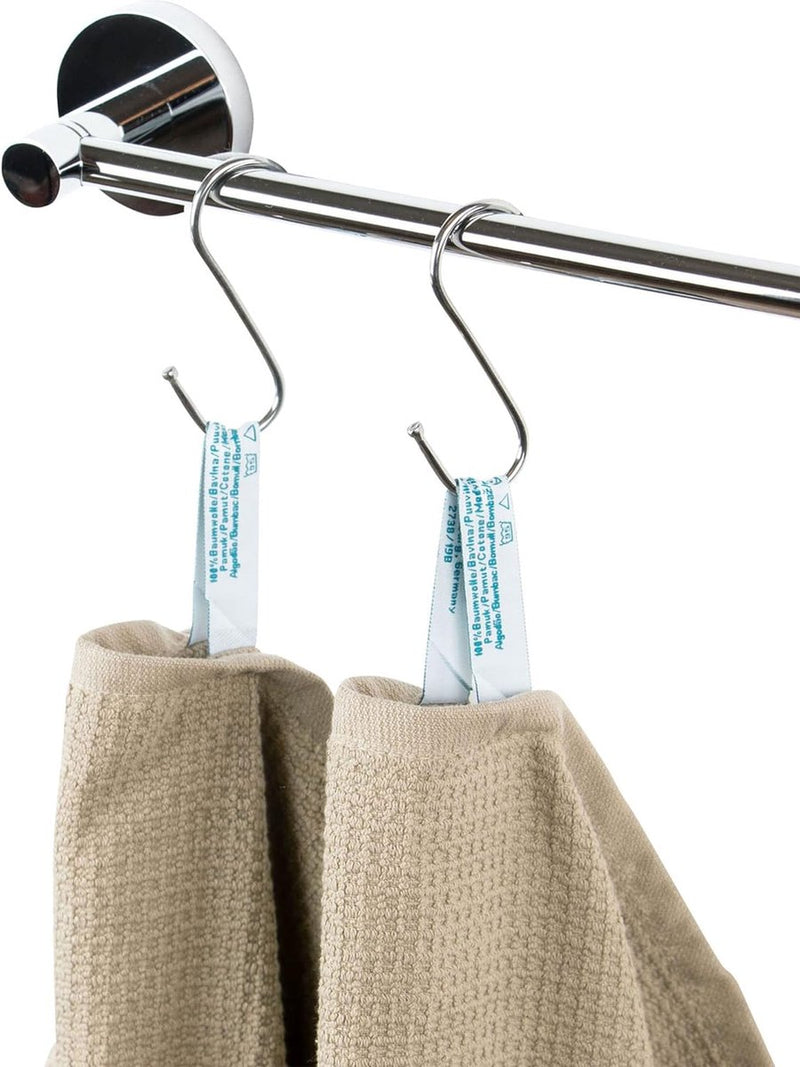 Set van 3 douchehanddoeken wafelpique, 100% katoen, 70x140 cm, cappuccino