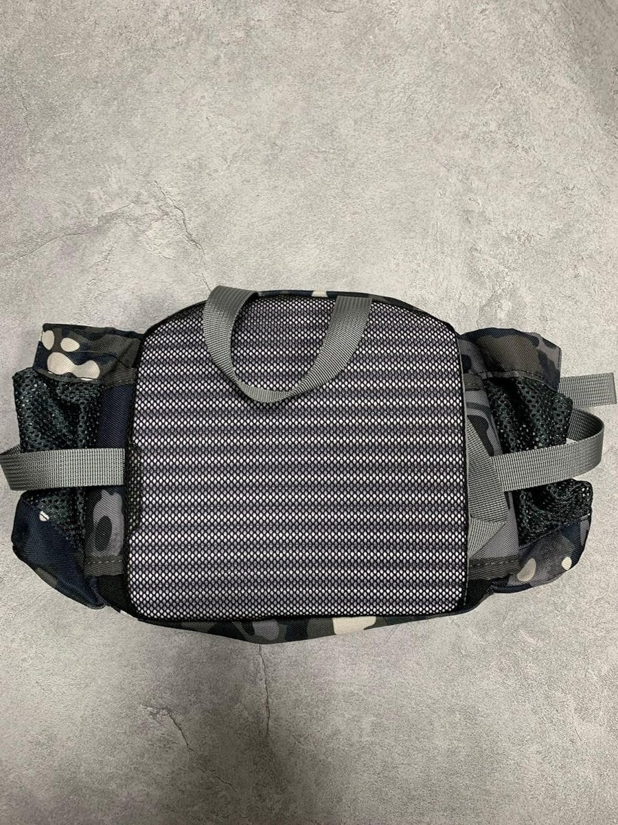 Buiktas voor heren en dames, heuptas met flessenhouder, grote schoudertas, buiktas, waterdicht, stijlvol, crossbody tas, sportheuptas voor hardlopen, kamperen, wandelen, fietsen, Vrije tijd