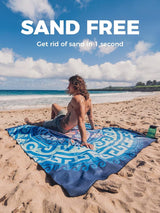 Microvezel strandlaken, sneldrogend, groot 160x80 cm, superabsorberend, zandvrij strand- en zwemhanddoeken voor dames en heren
