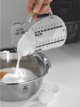 Snijplank Touch zwart 32 x 20 cm rechthoekig van kunststof sapgroeven vaatwasmachinebestendig eenvoudige reiniging & maatbeker 1 l Gourmet van hittebestendig glas