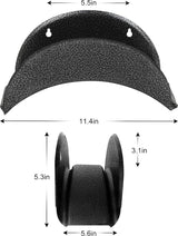 Slanghanger van hardstaal, 2 stuks wandhouder (tuinslanghouder, autoslang en koordhanger, versteviging, tuinslangrek met schroeven en expansiebouten