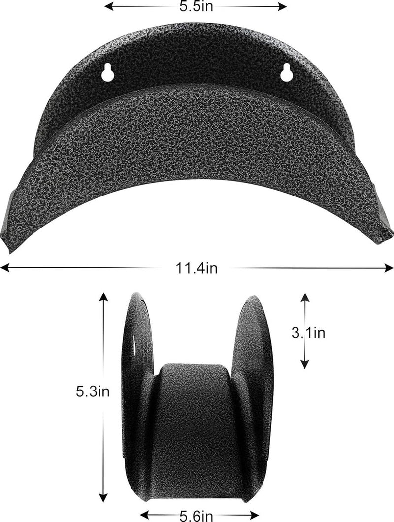 Slanghanger van hardstaal, 2 stuks wandhouder (tuinslanghouder, autoslang en koordhanger, versteviging, tuinslangrek met schroeven en expansiebouten