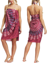 Boho sarong wrap bikini cover-up rok strandlaken
