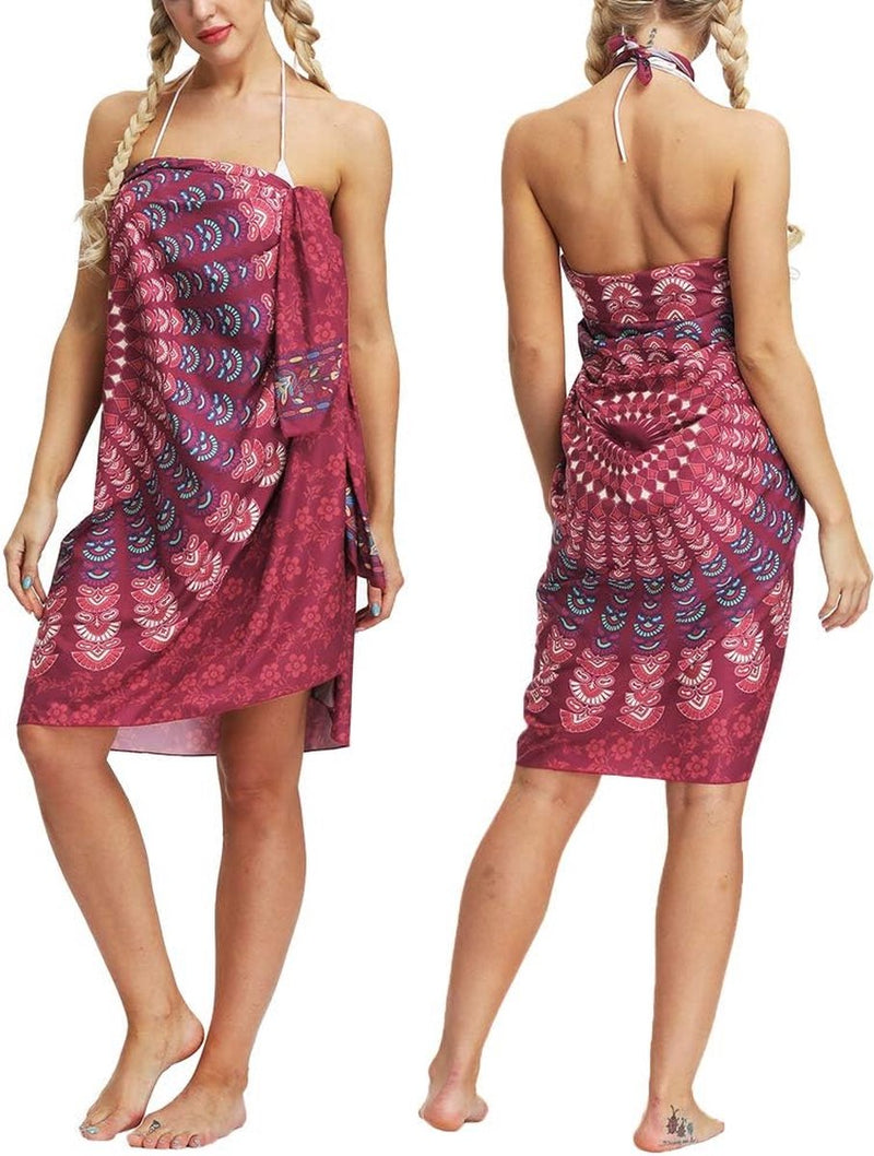 Boho sarong wrap bikini cover-up rok strandlaken