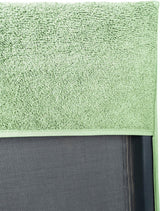 Premium badstof hoes voor tuinstoel, 100% katoen, Oeko-Tex 100, handdoekovertrek met hoge rugleuning, stoelovertrek met envelop voor camping-, ligstoel, 65 x 130 cm, mint