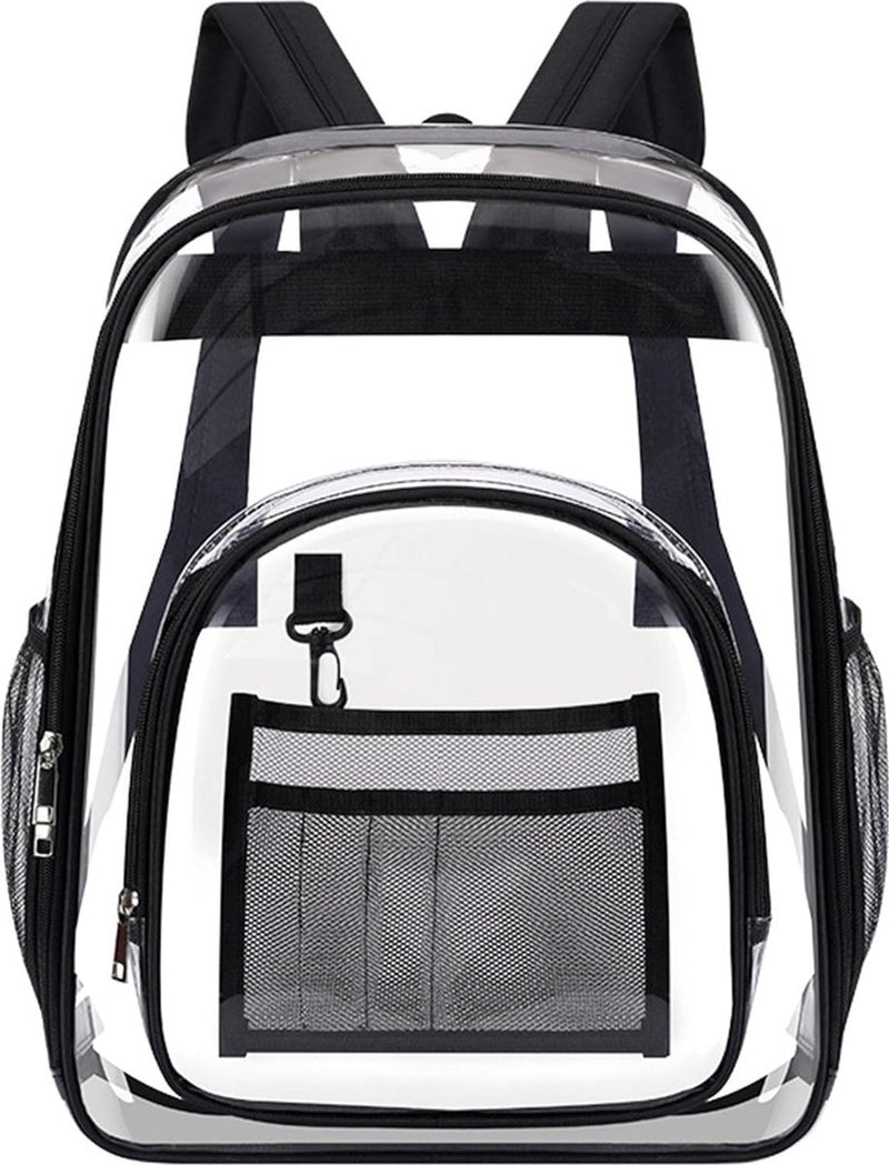 Transparante pvc-schoolrugzak, transparante rugzak, transparante boekentas voor werk en reizen, ideaal voor dagelijks gebruik, school en reizen