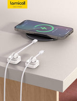 Set van 10 kabelclips kabelhouder, kabelorganizer - verstelbare kabelbeheerhouder voor bureau, stroomkabel, microkabel, USB C-oplaadkabel, HDMI-kabel, audiokabel, oplaadkabel, enz.