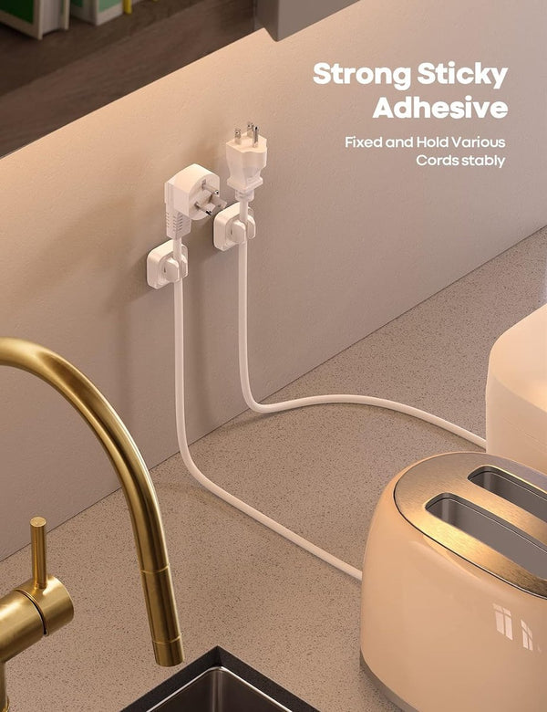 Set van 5 kabelclips, kabelhouder, kabelorganizer - verstelbare kabelbeheerhouder voor bureau, stroomkabel, microkabel, HDMI-kabel, USB C-oplaadkabel, audiokabel, oplaadkabels,