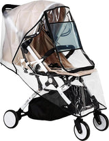 Regenbescherming voor kinderwagen, regenhoes met frontcontactvenster, kinderwagenscherm van EVA-materiaal, goede luchtcirculatie, vrij van schadelijke stoffen, transparant