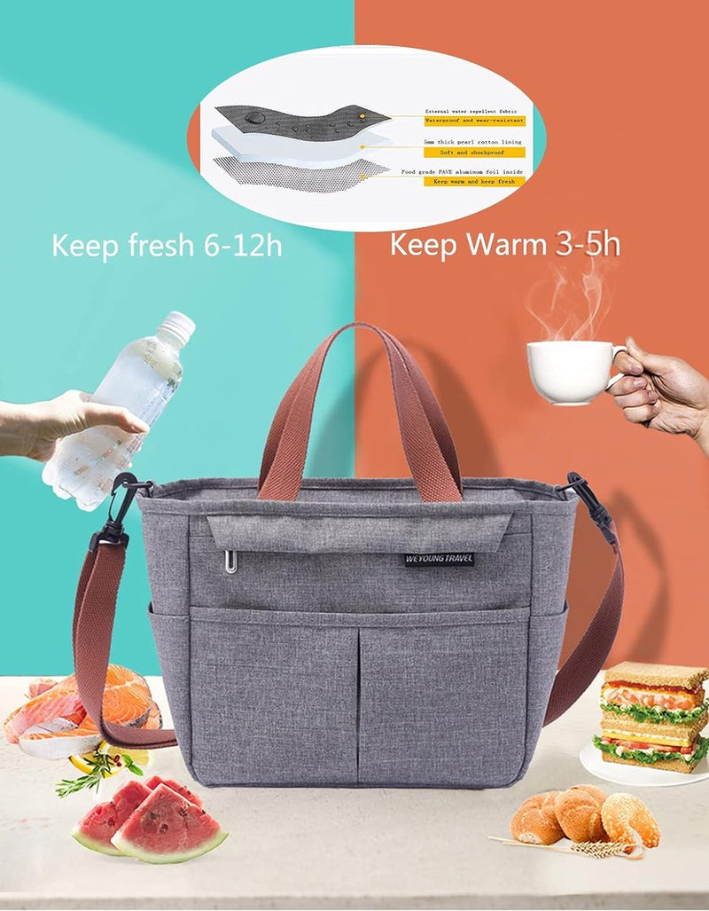 Lunchtas, koeltas, kleine isolatietas, picknicktas, thermotas, lunchtas, heren/dames, kinderen, voor kantoor, school en picknick