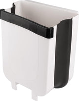 Opvouwbare vuilnisemmer, 9 liter, hangende plastic afvalemmer voor keuken, auto, badkamer, woonkamer, slaapkamer