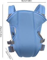 Buikdrager voor baby's, verstelbaar, ademend, draagband voor baby's van 3,5-15 kg, hemelsblauw, babydrager