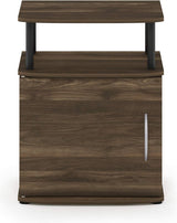 Utility Design bijzettafel, nachtkastje, Columbia walnoot/zwart, 48 (B) x 61,2 (H) x 39,4 (D) cm