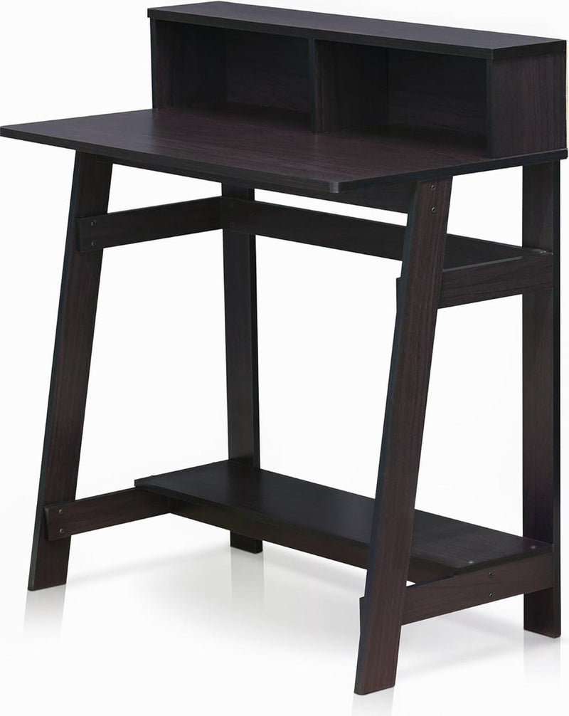Simplistic Computertafel, pc-tafel, bureautafel, donker walnoot, 80,3 (breedte) x 90,4 (hoogte) x 45,5 (diepte) cm