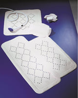 Taupe, douchemat, badmat, badmat, badmat, anti-slip, met zuignappen, ca. 36 x 91 cm