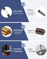 Kraan keuken, zwart, keukenkraan, zwart, uittrekbaar, hoge druk, 360 graden draaibaar, spoelbakarmatuur met 2 straalsoorten, mengkraan voor keuken, keukenarmatuur, L-vormig, zwart