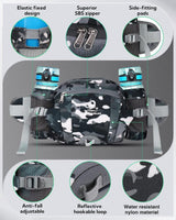 heuptas, buiktas met flessenhouder en vak voor mobiele telefoon, waterdichte multifunctionele reis-heuptas, geschikt voor outdoor-activiteiten, sport, kamperen, uitstapje, joggen, wandelen, klimmen, fietsen, trekking