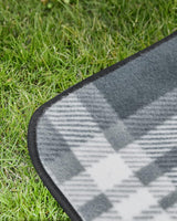 Picknickdeken, 300 x 200 cm, groot, campingdeken, voor park, tuin, strand, waterdicht, opvouwbaar, grijs-wit