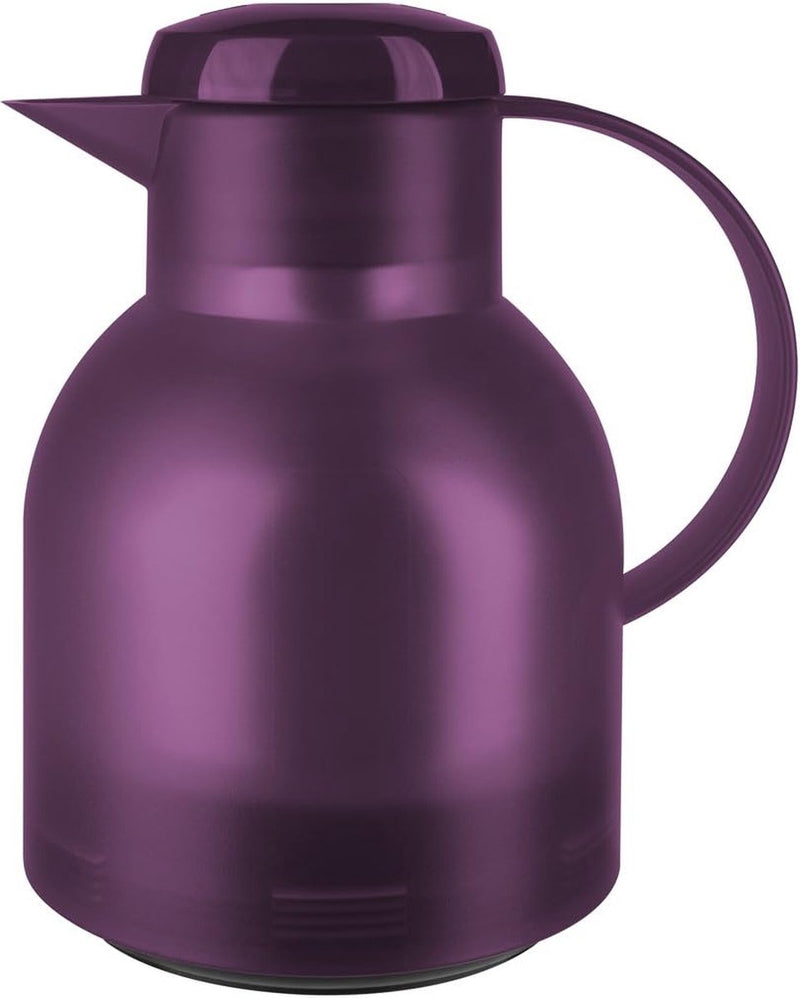 thermoskan met quick-press-sluiting, inhoud 1 liter, 100% lekdicht, type 509821, aubergine, 1 L