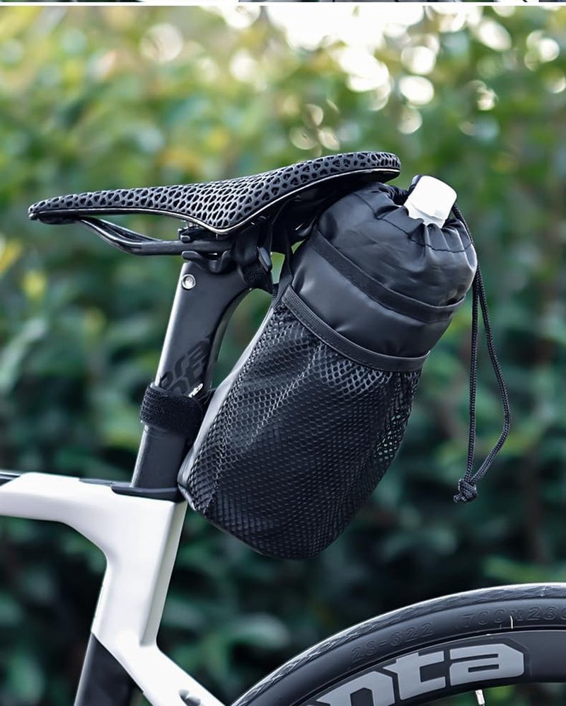 Fietsflessenhouder, multifunctionele flessenhouder voor op de fiets, bekerhouder, waterdicht, duurzaam, waterfleszak+