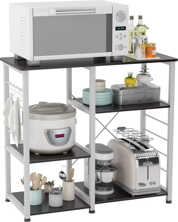 Keukenplank Opbergrek Keukeneiland Keuken Oven Keukenkast Bakkersrek Opbergwagen Organizer Multifunctioneel Opbergrek 90 x 40 x 83 cm