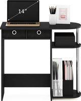 Go Green Home Laptop-Notebook-Computertisch/Tisch, Americano/Edelstahlrohre