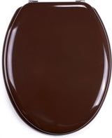 Toiletbril, mdf, chocolade, 30 x 20 x 15 cm