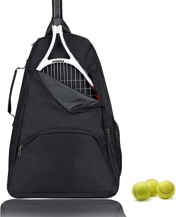 Tennisrugzak, tennistasje, uniseks tennisrugzak voor dames, heren en kinderen, rackettas, rugzak, tas voor tennis, badminton, hoofd, tennisrugzak, sportrugzak, tennistas rugzak