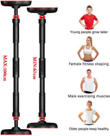 Optrekstang verstelbaar op deurenbreedte 70-90 cm met antislipmat en veiligheidsslot Gemaakt van zwaar staal Maximaal gebruikersgewicht tot 440 lb