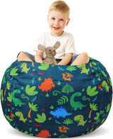 Dinosaurus zitzak voor kinderen speelgoed opslag groot voor kinderkamer opslag alleen tas, geen vulling
