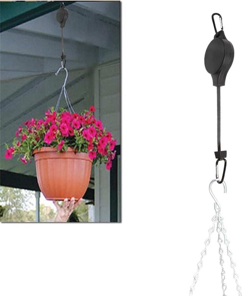 Ophangwagen met plantenrol, voor tuinmanden, 3 stuks